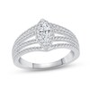 Thumbnail Image 1 of Diamond Ring 1 ct tw Round/Marquise 14K White Gold