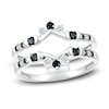 Thumbnail Image 0 of Black Diamond Anniversary Enhancer Ring 3/8 ct tw Round 10K White Gold