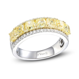 Le Vian Sunny Yellow Diamond Ring 2-7/8 ct tw 18K Honey Gold/Platinum