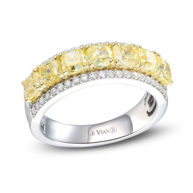 Main Image 1 of Le Vian Sunny Yellow Diamond Ring 2-7/8 ct tw Platinum