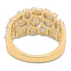 Thumbnail Image 3 of Diamond Ring 1 ct tw Round/Baguette 14K Yellow Gold