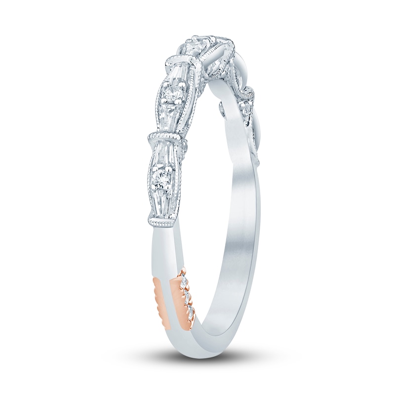 Main Image 2 of Pnina Tornai Diamond Anniversary Ring 1/3 ct tw Baguette/Round 14K White Gold