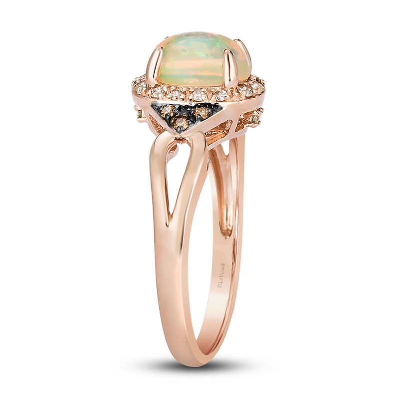 Le Vian Natural Opal Ring 1/6 ct tw Diamonds 14K Strawberry Gold