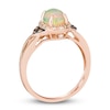 Thumbnail Image 3 of Le Vian Natural Opal Ring 1/6 ct tw Diamonds 14K Strawberry Gold