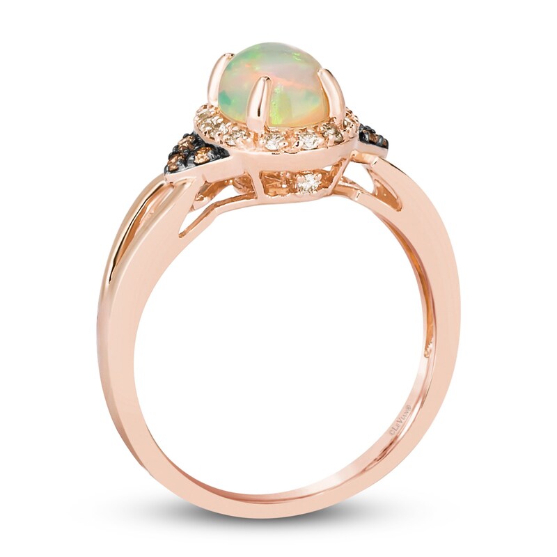 Le Vian Natural Opal Ring 1/6 ct tw Diamonds 14K Strawberry Gold