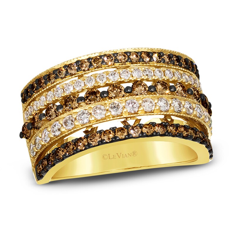 Main Image 1 of Le Vian Diamond Ring 1/2 ct tw Round 14K Honey Gold