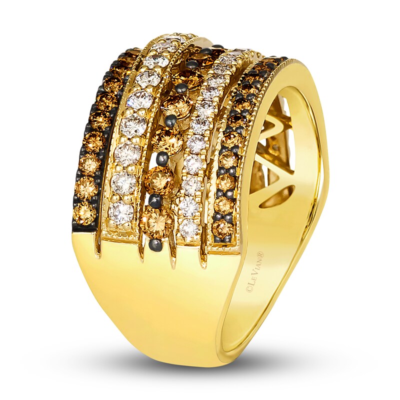 Main Image 4 of Le Vian Diamond Ring 1/2 ct tw Round 14K Honey Gold