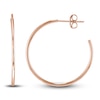 Thumbnail Image 2 of Round Wire Hoop Earrings 14K Rose Gold 25mm