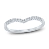 Thumbnail Image 1 of Diamond Contour Anniversary Band 1/10 ct tw Round 14K White Gold