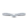 Thumbnail Image 3 of Diamond Contour Anniversary Band 1/10 ct tw Round 14K White Gold