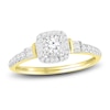 Thumbnail Image 1 of Diamond Ring 3/8 ct tw Round/Baguette 10K Yellow Gold