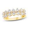Thumbnail Image 1 of Diamond Double Row Ring 1-1/2 ct tw Round 14K Yellow Gold