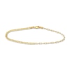 Thumbnail Image 1 of Solid Paperclip/Curb Bracelet 14K Yellow Gold 7.5"