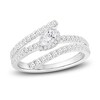 Thumbnail Image 1 of Diamond Ring 3/4 ct tw Pear/Round 10K White Gold