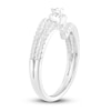 Thumbnail Image 2 of Diamond Ring 3/4 ct tw Pear/Round 10K White Gold