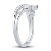 Thumbnail Image 2 of Diamond Contour Band 7/8 ct tw Round/Pear /Oval 14K White Gold