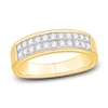 Thumbnail Image 0 of Men's Diamond Wedding Band 1/2 ct tw Round 14K Yellow Gold