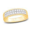Thumbnail Image 1 of Men's Diamond Wedding Band 1/2 ct tw Round 14K Yellow Gold