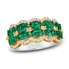 Thumbnail Image 1 of Le Vian Natural Emerald Ring 1/3 ct tw Diamonds Platinum/14K Two-Tone Gold