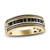 Thumbnail Image 0 of 1933 by Esquire Men's Black Diamond Ring 5/8 ct tw Round 10K Yellow Gold