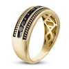 Thumbnail Image 2 of 1933 by Esquire Men's Black Diamond Ring 5/8 ct tw Round 10K Yellow Gold