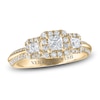 Thumbnail Image 0 of Vera Wang WISH Diamond Engagement Ring 1 ct tw Princess/Round 14K Yellow Gold