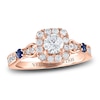 Thumbnail Image 0 of Vera Wang WISH Diamond Engagement Ring 3/4 ct tw Round 14K Rose Gold