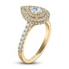 Thumbnail Image 1 of Vera Wang WISH Diamond Engagement Ring 1-1/5 ct tw Pear/Round 14K Yellow Gold