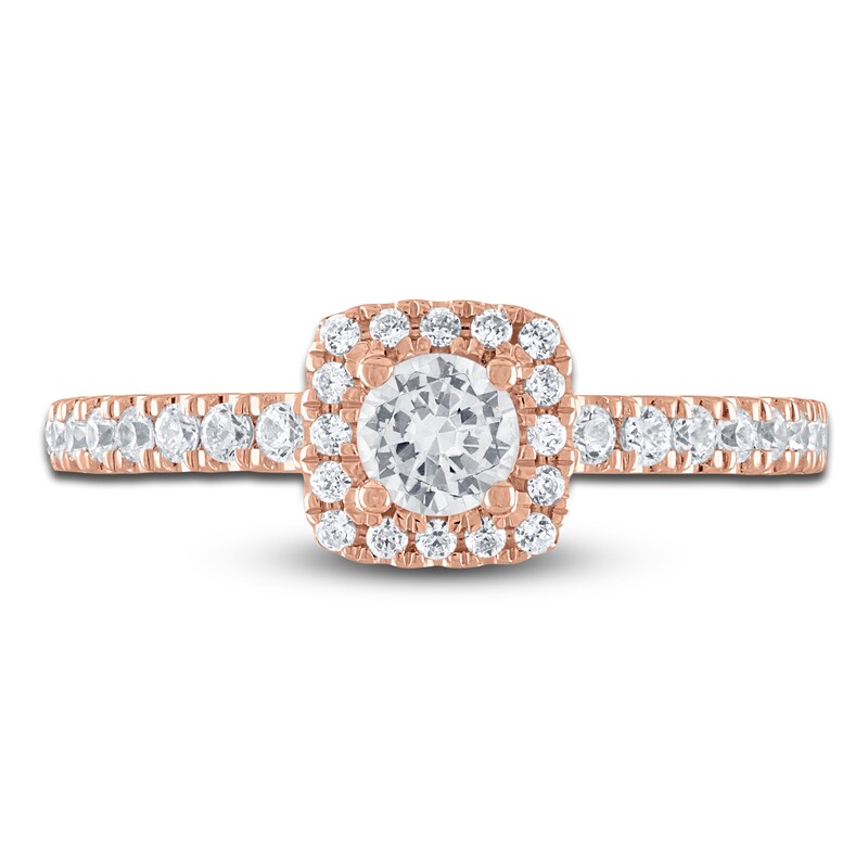 Main Image 3 of Vera Wang WISH Diamond Engagement Ring 3/4 ct tw Round 14K Rose Gold