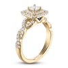 Thumbnail Image 1 of Vera Wang WISH Diamond Engagement Ring 1 ct tw Princess/Round 14K Yellow Gold