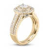 Thumbnail Image 1 of Vera Wang WISH Diamond Engagement Ring 1-3/8 ct tw Oval/Round 14K Yellow Gold