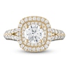 Thumbnail Image 2 of Vera Wang WISH Diamond Engagement Ring 1-1/2 ct tw Round 14K Yellow Gold