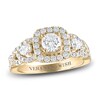 Thumbnail Image 0 of Vera Wang WISH Diamond Engagement Ring 1-3/8 ct tw Pear/Round 14K Yellow Gold