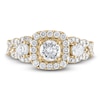Thumbnail Image 2 of Vera Wang WISH Diamond Engagement Ring 1-3/8 ct tw Pear/Round 14K Yellow Gold