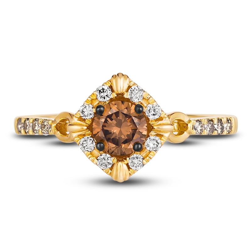 Main Image 2 of Le Vian Diamond Ring 5/8 ct tw Round 14K Honey Gold