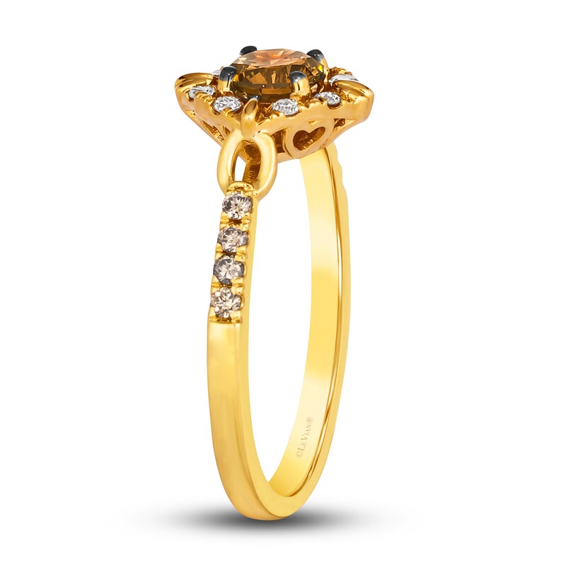 Main Image 4 of Le Vian Diamond Ring 5/8 ct tw Round 14K Honey Gold