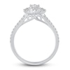 Thumbnail Image 2 of Diamond Halo Engagement Ring 1-1/5 ct tw Marquise/Round 14K White Gold