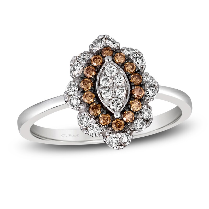 Main Image 1 of Le Vian Diamond Ring 1/2 ct tw Round 14K Vanilla Gold