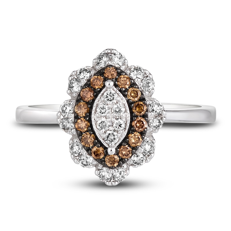 Main Image 2 of Le Vian Diamond Ring 1/2 ct tw Round 14K Vanilla Gold