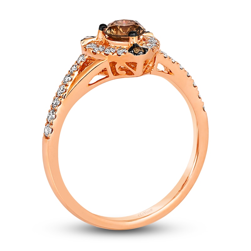 Le Vian Diamond Heart Ring 3/4 ct tw Round 14K Strawberry Gold | Jared