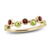 Thumbnail Image 0 of Juliette Maison Natural Garnet & Natural Peridot Ring 10K Yellow Gold