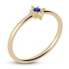 Thumbnail Image 1 of Juliette Maison Natural Blue Sapphire Starburst Ring 10K Yellow Gold