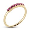 Thumbnail Image 2 of Juliette Maison Natural Rhodolite Garnet Half Eternity Ring 10K Yellow Gold