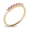 Thumbnail Image 1 of Juliette Maison Natural Pink Tourmaline Half Eternity Ring 10K Yellow Gold