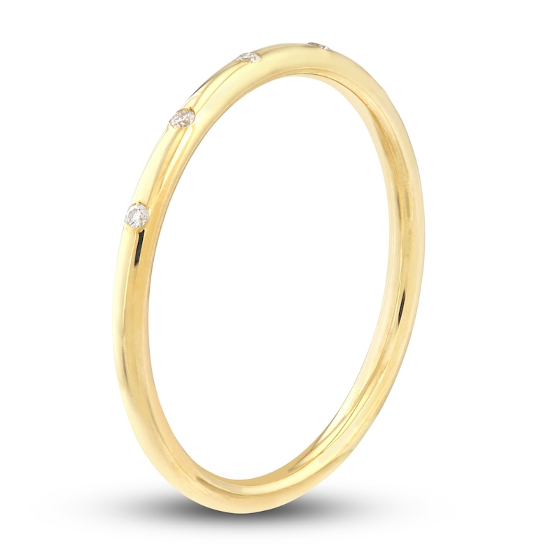 Main Image 9 of Stackable Diamond Ring Set Diamond Accents 14K Yellow Gold