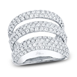 Shy Creation Diamond Ring 2-1/4 ct tw Round 14K White Gold SC55008559