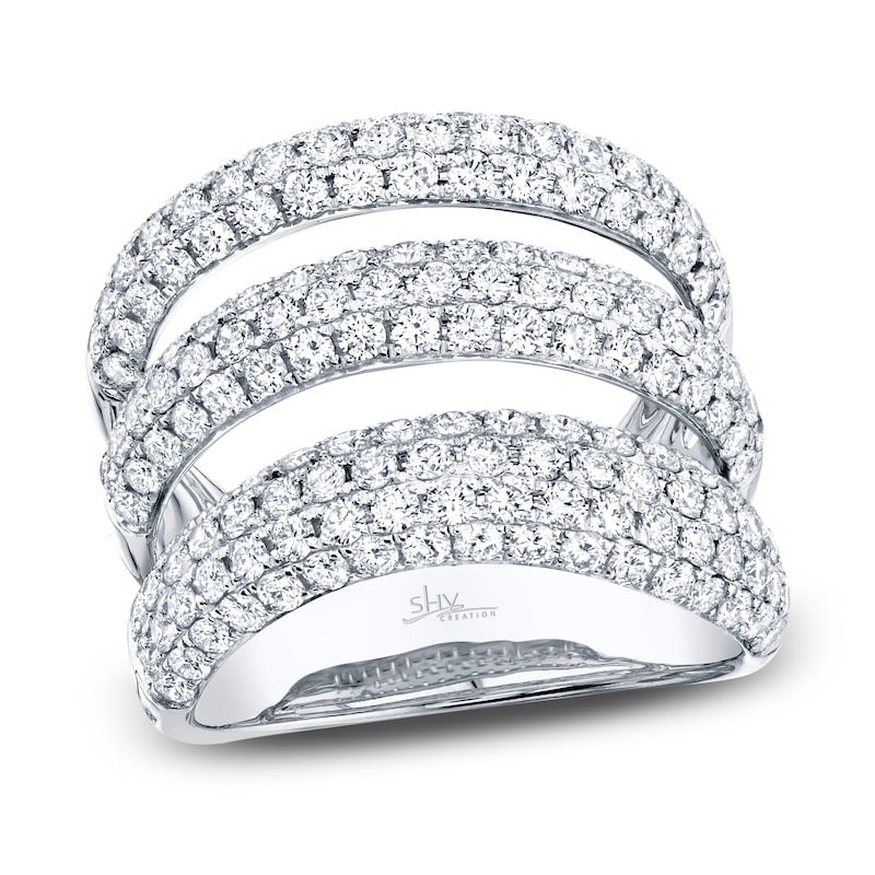 Main Image 1 of Shy Creation Diamond Ring 2-1/4 ct tw Round 14K White Gold SC55008559