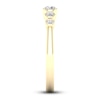 Thumbnail Image 3 of Diamond Bezel Open Cuff Wedding Band 1/5 ct tw Round 14K Yellow Gold