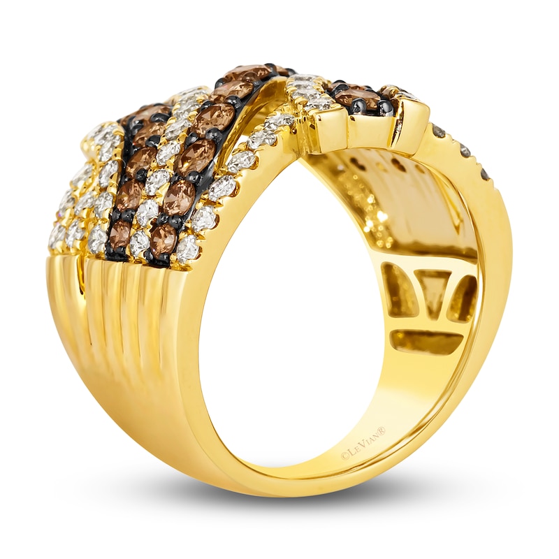 Main Image 2 of Le Vian Diamond Ring 2-1/4 ct tw Round 14K Honey Gold