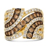 Thumbnail Image 2 of Le Vian Diamond Ring 2-1/4 ct tw Round 14K Honey Gold